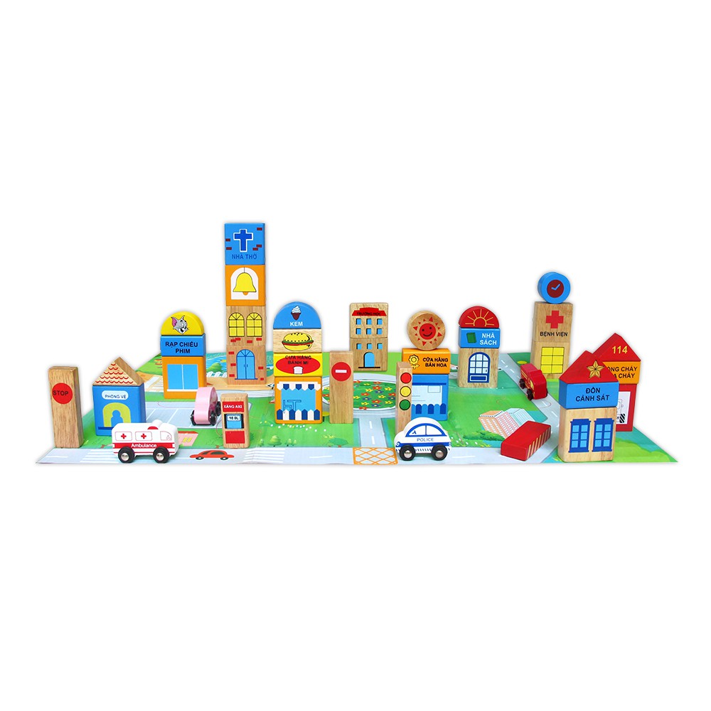 Đồ chơi gỗ Winwintoys - Thành phố tương lai 60522