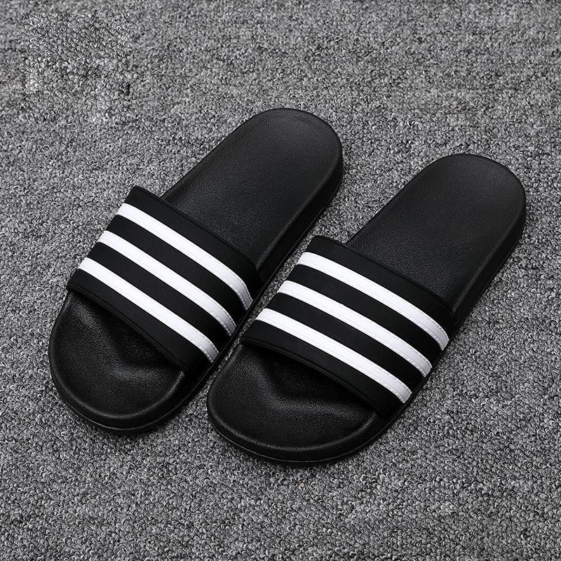 Dép Quai Ngang Adidas Big Size Nam Trắng Sọc Đen - HÀNG CHÍNH HÃNG Size 45 46 47 48 49