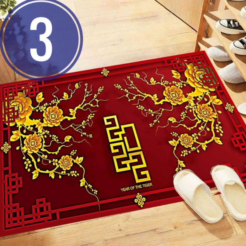 thảm lau chân tết 2022 canh dần , thảm trang trí tết cho mọi gia đình