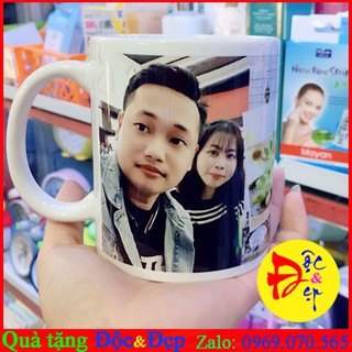 Cốc sứ in hình theo yêu cầu kute