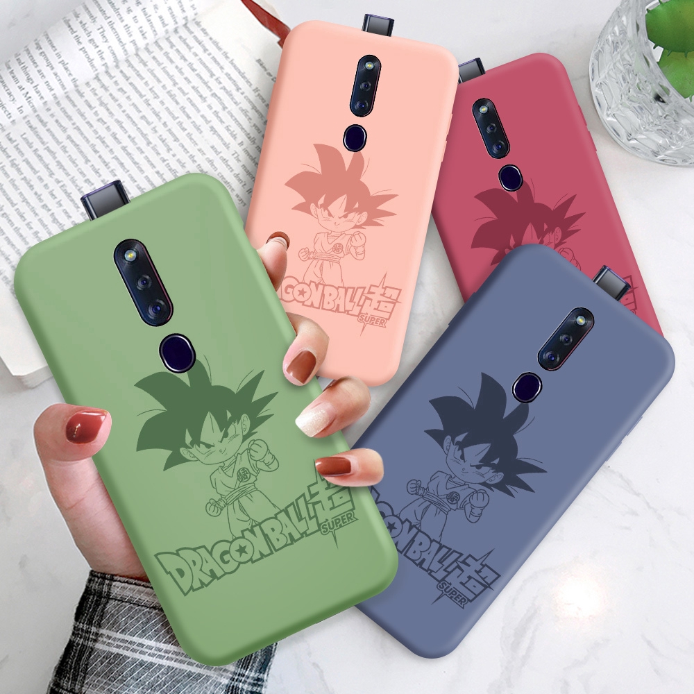 OPPO F11 Pro F9 F1S F3 F5 Plus Youth A77 A7X For Liquid Silicone Phone Case  Dragon Bal Super Son Goku Cartoon Son Goten Ốp lưng điện thoại Bao mềm In Hình cho