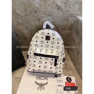 BALO McM MÀU TRẮNG SIZE L - SIZE 40