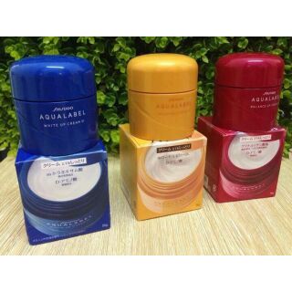 Kem dưỡng Shiseido Aqualabel White up Cream màu xanh 50g