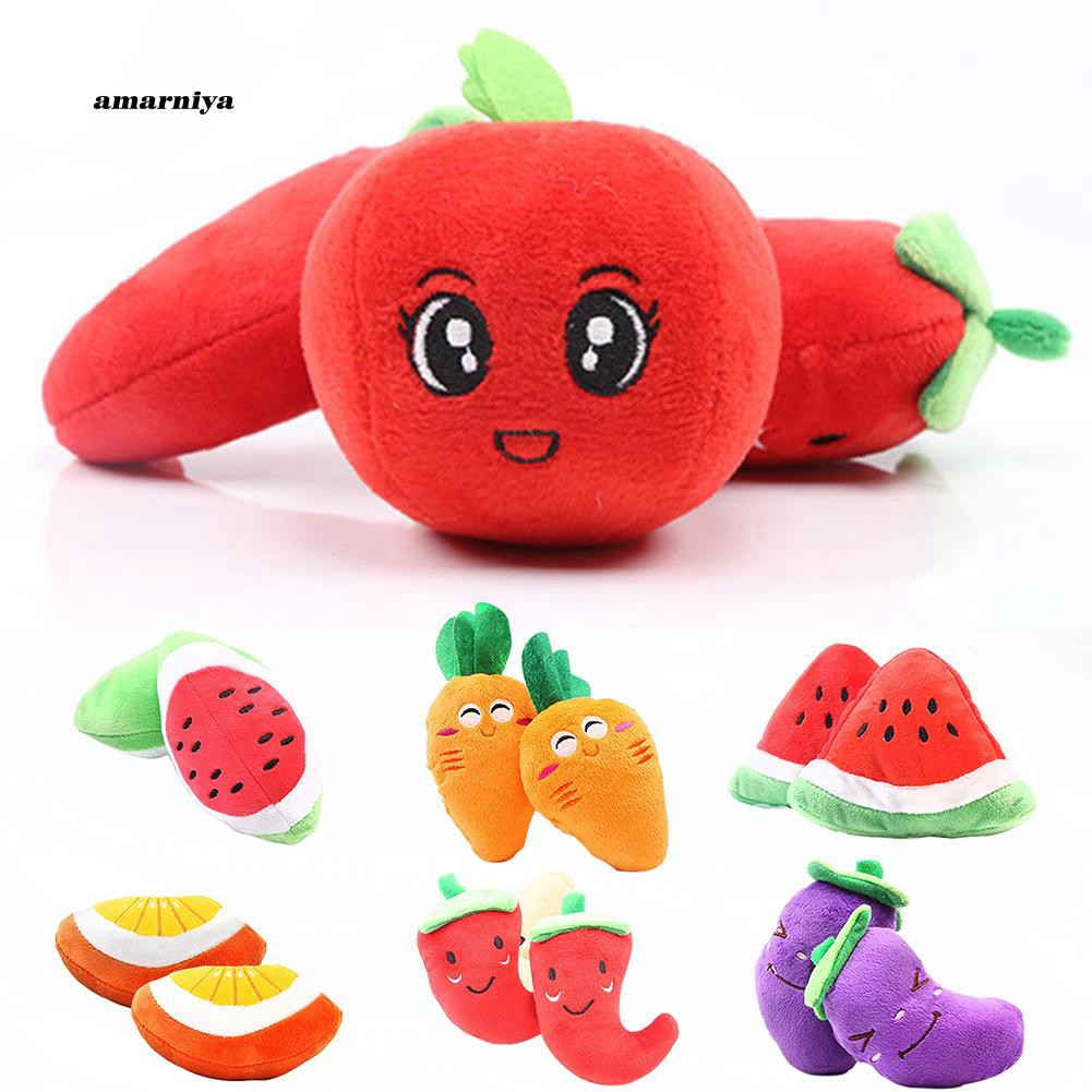 Cà rốt nhồi bông phát âm thanh ngộ nghĩnh vui nhộn cho thú cưng