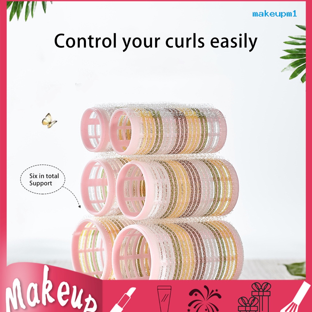 Set 6 lô uốn tóc giả tự nhiên tạo hiệu ứng xoăn gợn sóng cho nữ