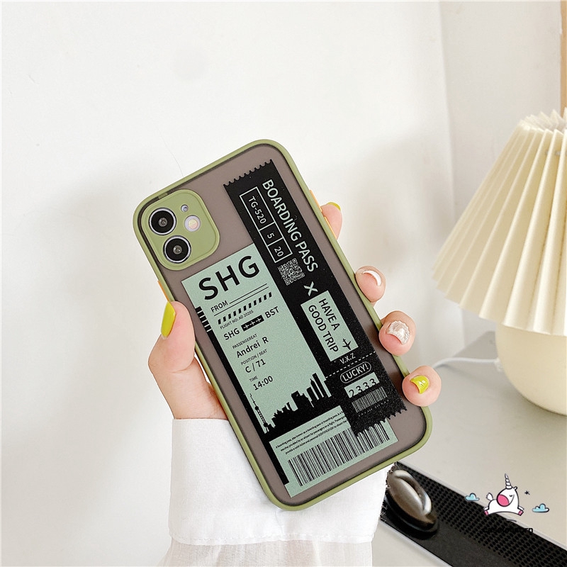 Ốp lưng bảo vệ máy ảnh họa tiết vé máy bay iPhone 11 12 Pro Max 12mini  8plus 7plus 11Pro Max X XS MAX XR 6 6s 8 7 Plus | BigBuy360 - bigbuy360.vn