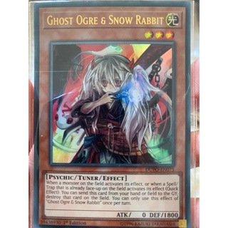 Thẻ bài yugioh ghost ogre & snow rabbit - dupo-en075