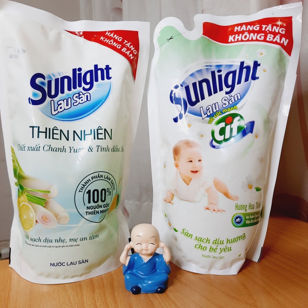 【HCM】Nước lau sàn Sunlight Chiết Xuất Chanh xả túi 700g