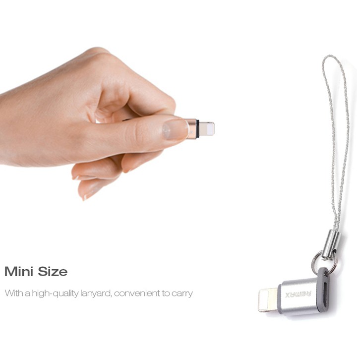 Đầu chuyển từ MicroUsb sang Lighning Remax RA-USB2