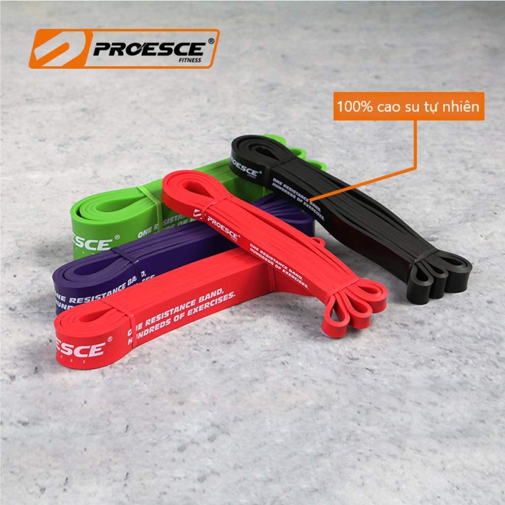 DÂY KHÁNG LỰC POWERBAND CHÍNH HÃNG PROESCE Hỗ Trợ Tập Gym Toàn Thân