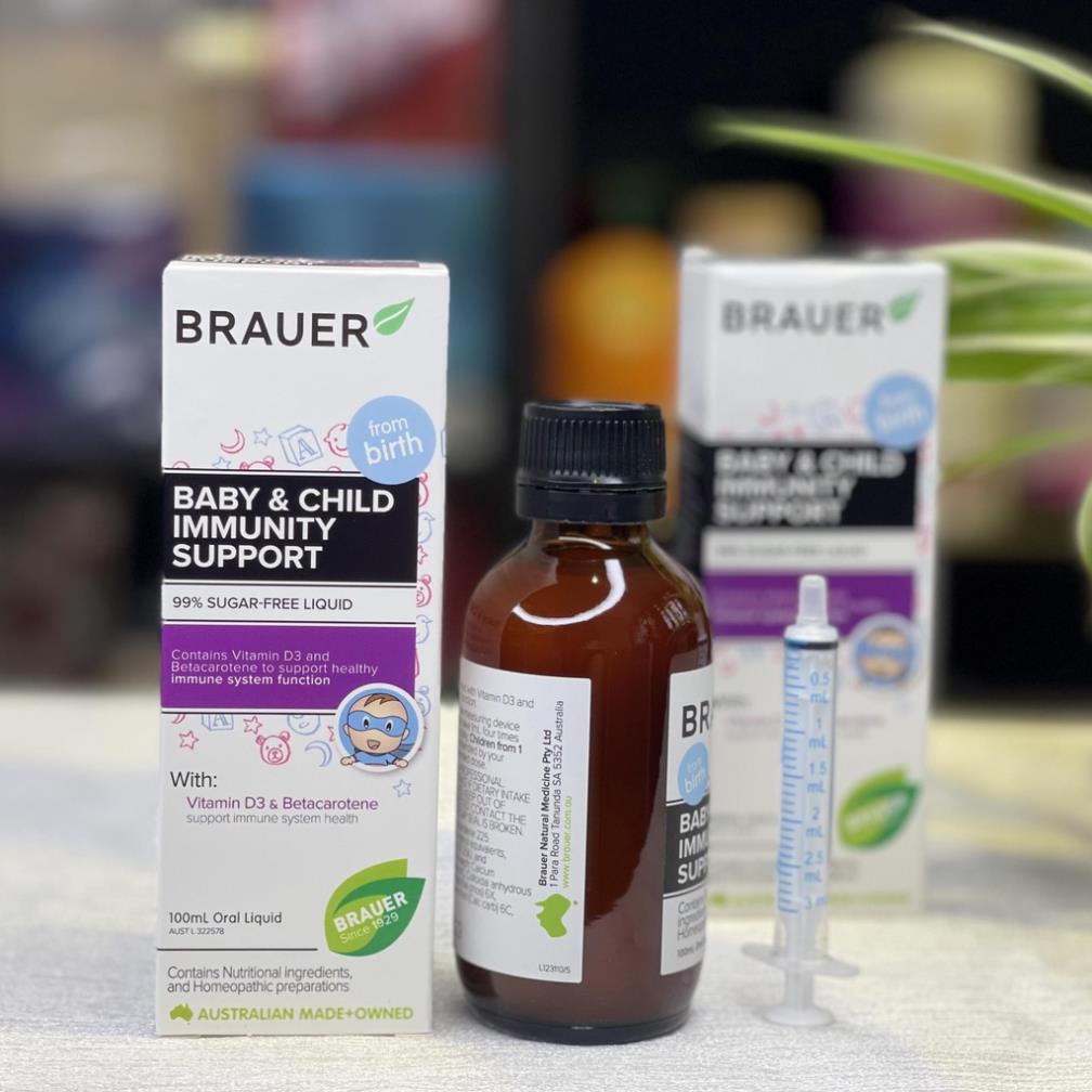 Siro Tăng Đề Kháng Brauer Immunity 100ml date