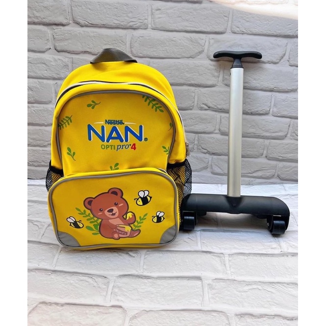 Balo kéo cho bé-Quà km sữa Nan (hoạ tiết ngẫu nhiên do mỗi đợt hàng về)