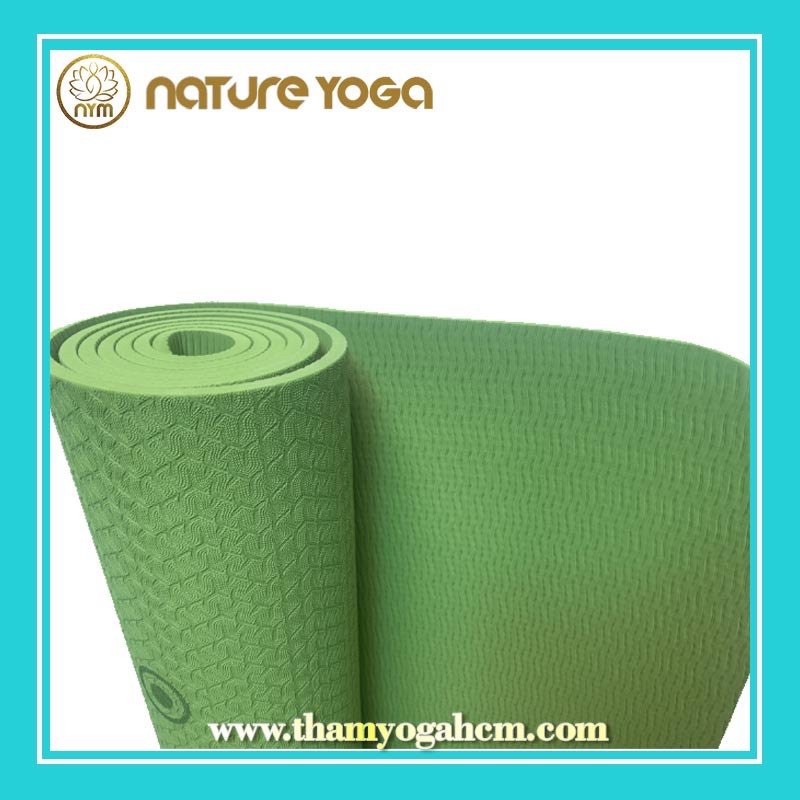 Thảm Yoga  bám Chuẩn  Nature Cao Cấp Định Tuyến 2 Mặt bám tốt