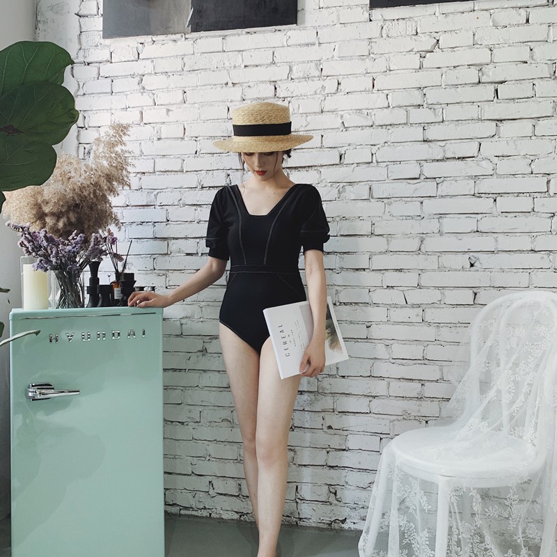 Bộ Đồ Bơi Màu Đen Phong Cách Hàn Quốc Cho Nữ | BigBuy360 - bigbuy360.vn