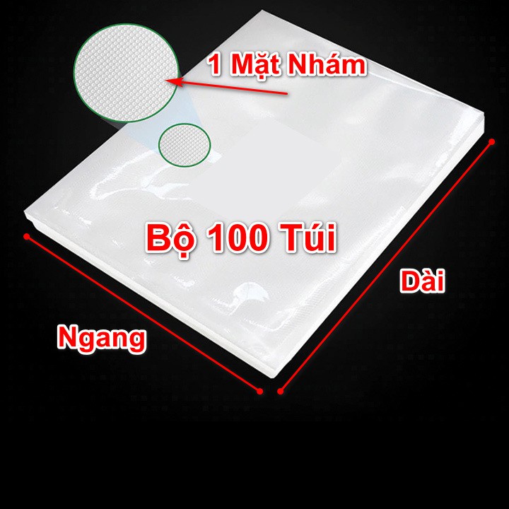 Túi Hút Chân Không Thực Phẩm, Túi Hút Chân Không Một Mặt Nhám Chất Lượng Cao Đủ Size