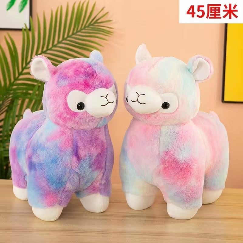 Gấu bông lạc đà alpaca siêu xinh, gấu bông cầu vồng