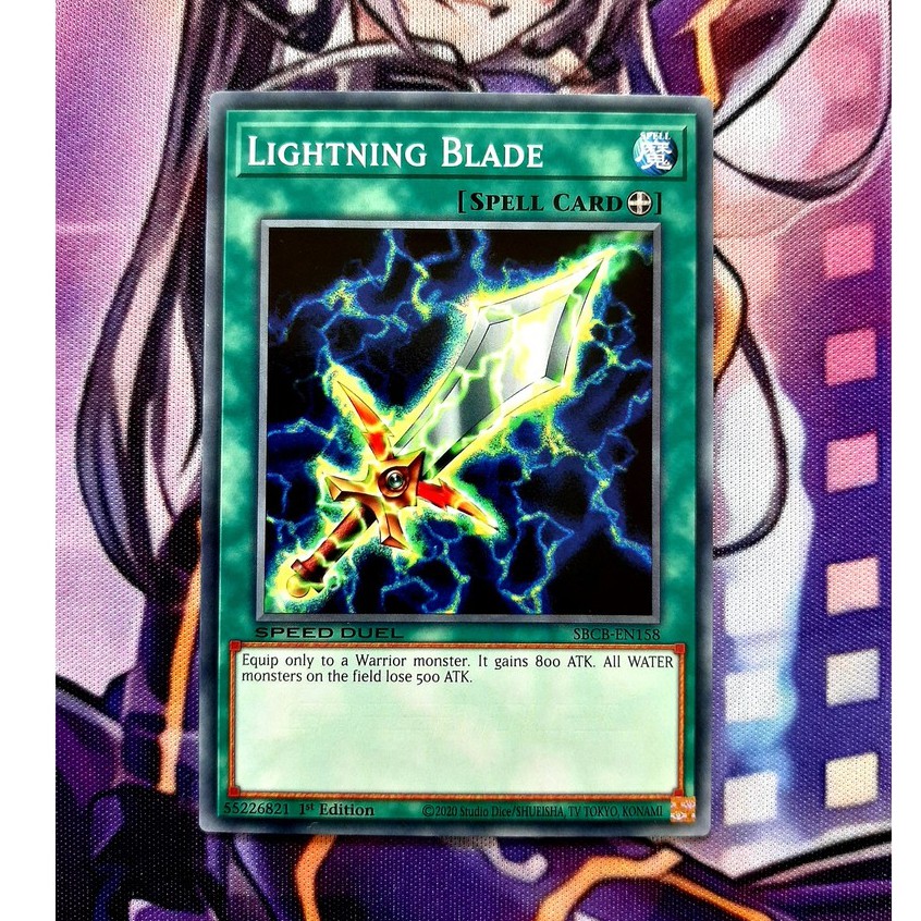 [ ĐỖ LẠC SHOP ] THẺ BÀI YUGIOH - SPELL  - Lightning Blade - SBCB-EN158 - Common 1st Edition