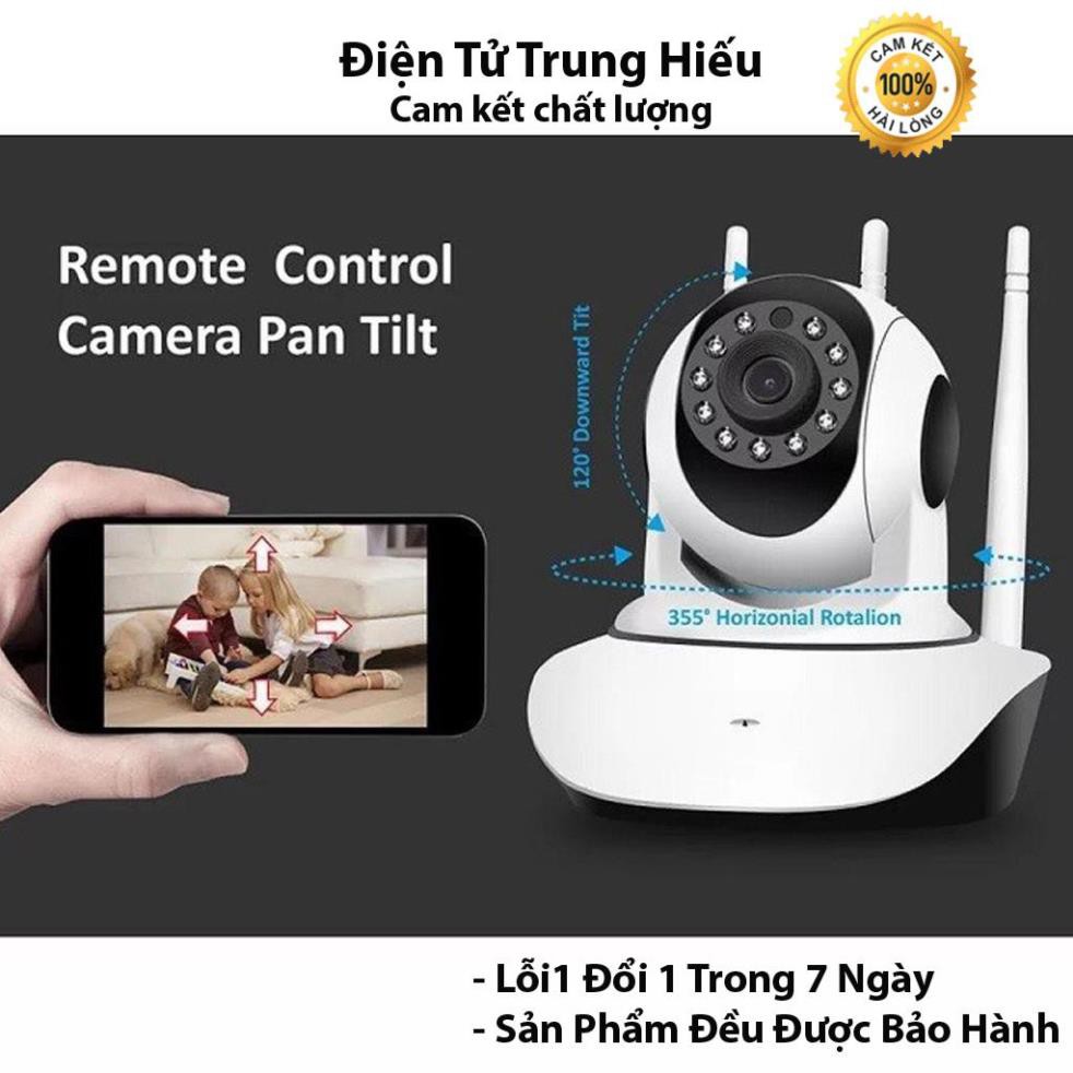 Camera Ip Yoose 3 Râu 1.0 Xoay 360 Độ Bắt Wifi Cực Khỏe - Theo dõi ngày đêm tích hợp thu và phát âm thanh