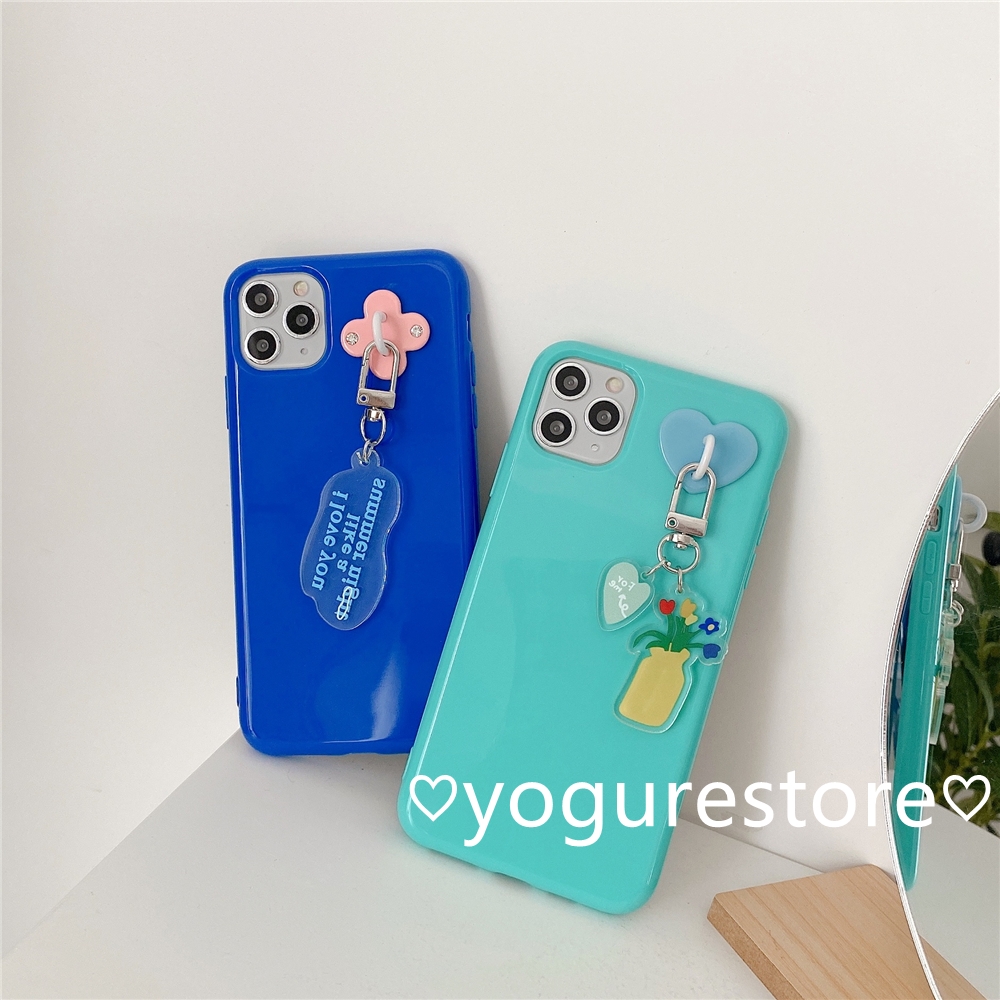 Fashion Flowers Pendant Candy Colors Soft Phone Case Cover for iPhone 12 Mini 12 Pro Max 11 Pro Max X XS XR XSMax 8 7 Plus SE 2020