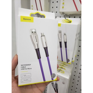 Cáp sạc nhanh Baseus Waterdrop Micro USB Cable dùng cho Android samsung, Oppo, Xiaomi (4A/20W, Data Sync và QC /VOOC QC)