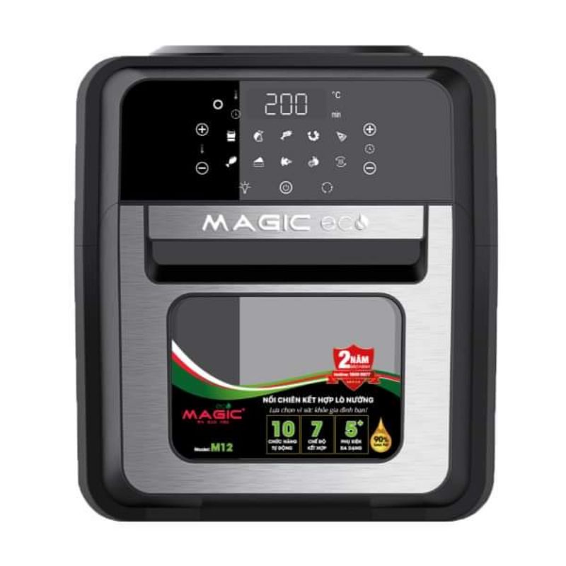 Lò chiên không dầu kết hợp Lò nướng Magic Eco M12 (BH 24 tháng]