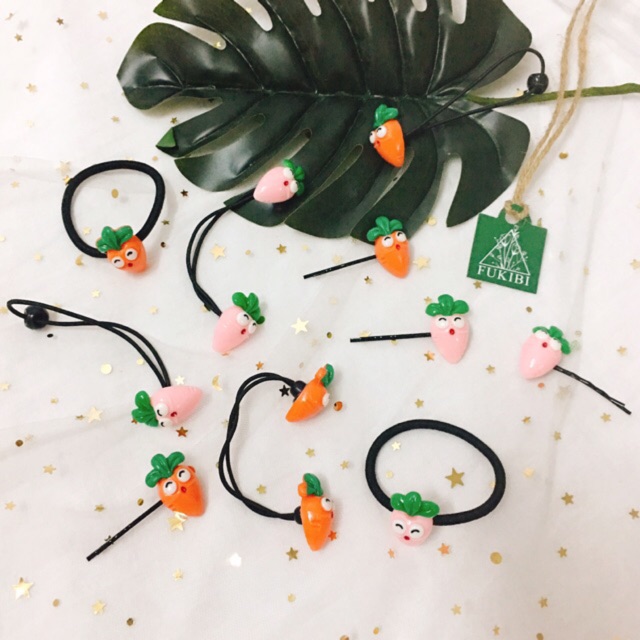 [HÀNG ĐƯỢC GỬI ĐI TRONG 24H] KẸP TĂM, CỘT TÓC CÀ RỐT CUTE