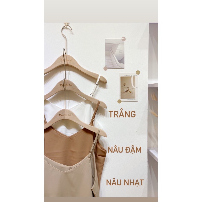 Áo hai dây lụa hàng quảng châu đẹp - điều chỉnh dây được