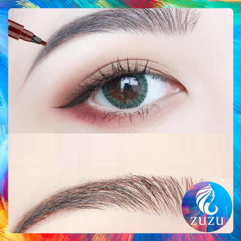 [M10] Chì kẻ mày, Bút kẻ lông mày gẩy sợi SUAKE 4 ngòi nét mảnh lâu trôi Eye Brow Contouring 5g