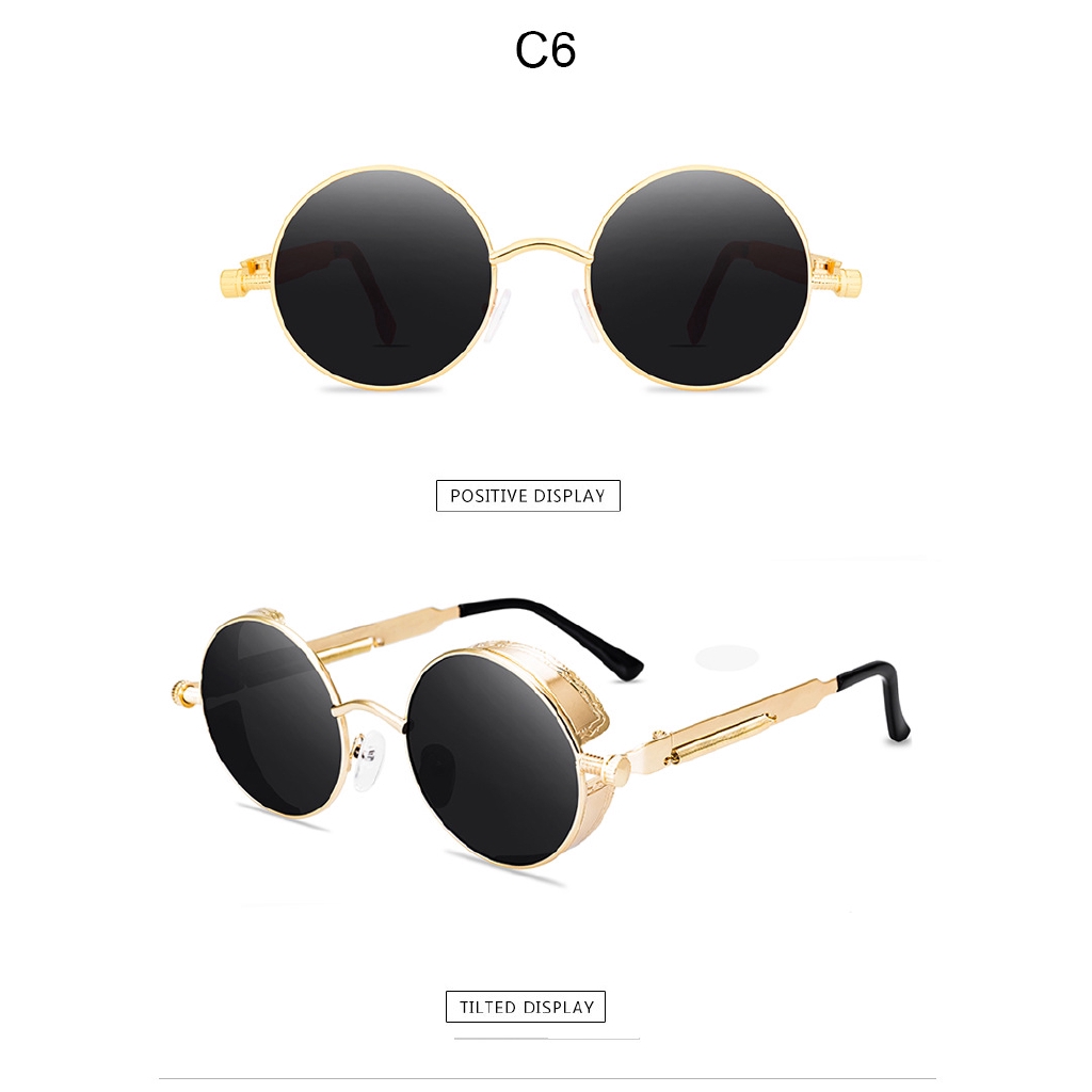 Kính mát gọng kim loại phong cách punk