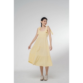 Amegon đầm 2 dây cột vai dáng rộng dài zoe dress