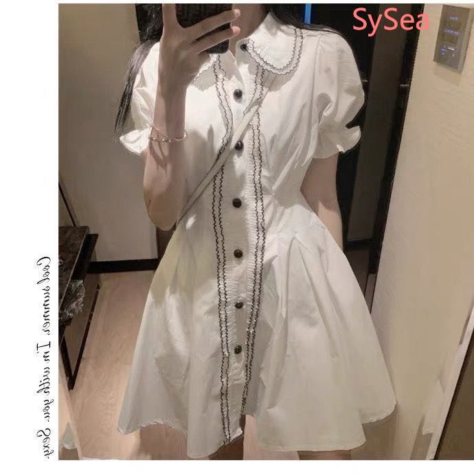 Đầm nữ tay ngắn phong cách ngọt ngào và dễ thương | BigBuy360 - bigbuy360.vn