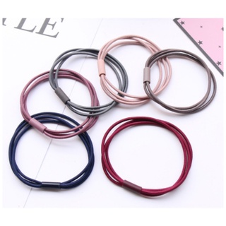 Set 6 Thun cột tóc nữ đơn giản