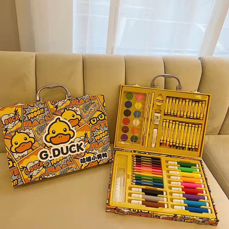 VALI màu GDUCK Hộp Bút Màu Cao Cấp 67 Chi Tiết - Bộ Màu Vẽ Đa Năng Cho Bé thỏa sức sáng tạo. Kích thích thị giác