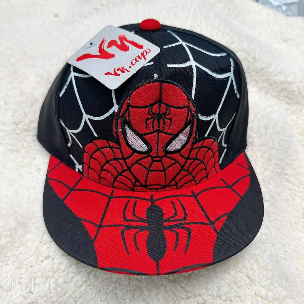 Mũ cho bé trai in hình siêu nhân người nhện Binbon kids, Nón cho bé trai NO1 in hình siêu nhân người nhện từ 3-8Tuôi