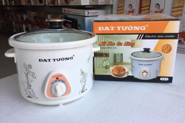 ❤️NỒI KHO CÁ, HẦM CHÁO ĐA NĂNG ĐẠT TƯỜNG 1,5L-2,5L-4,5L trắng