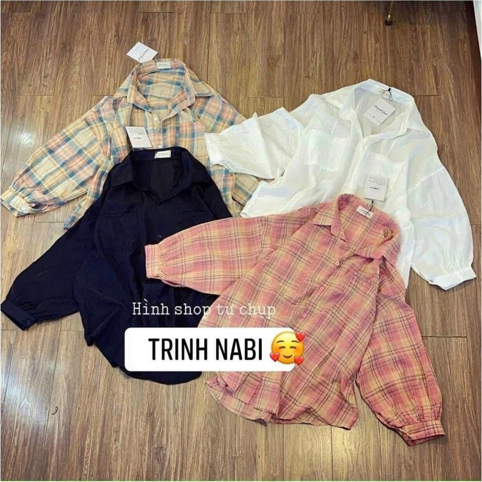 [ Hàng Cao Cấp ] Áo Sơ Mi 2 Túi Kẻ Sọc Caro DALYFA Sơ Mi Nữ Thời Trang Trẻ Trung Đi Học Đi Làm Đi Chơi CD070