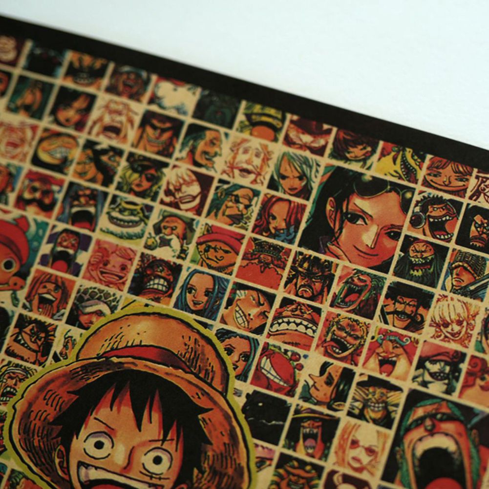 Tranh Cuộn Treo Tường Trang Trí Hình Nhân Vật Hoạt Hình One Piece