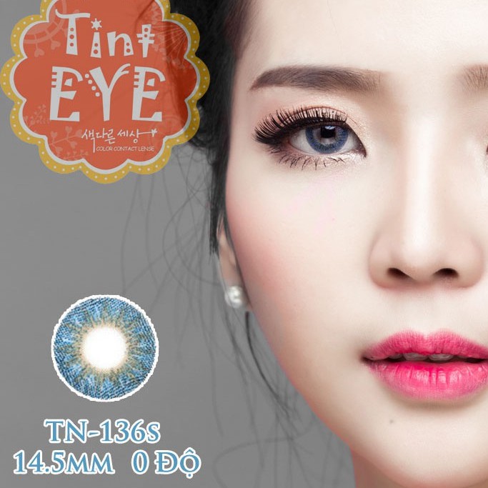 Kính Áp Tròng Tinteye Lens TN-136s Xanh Dương Tây Giãn Nhẹ