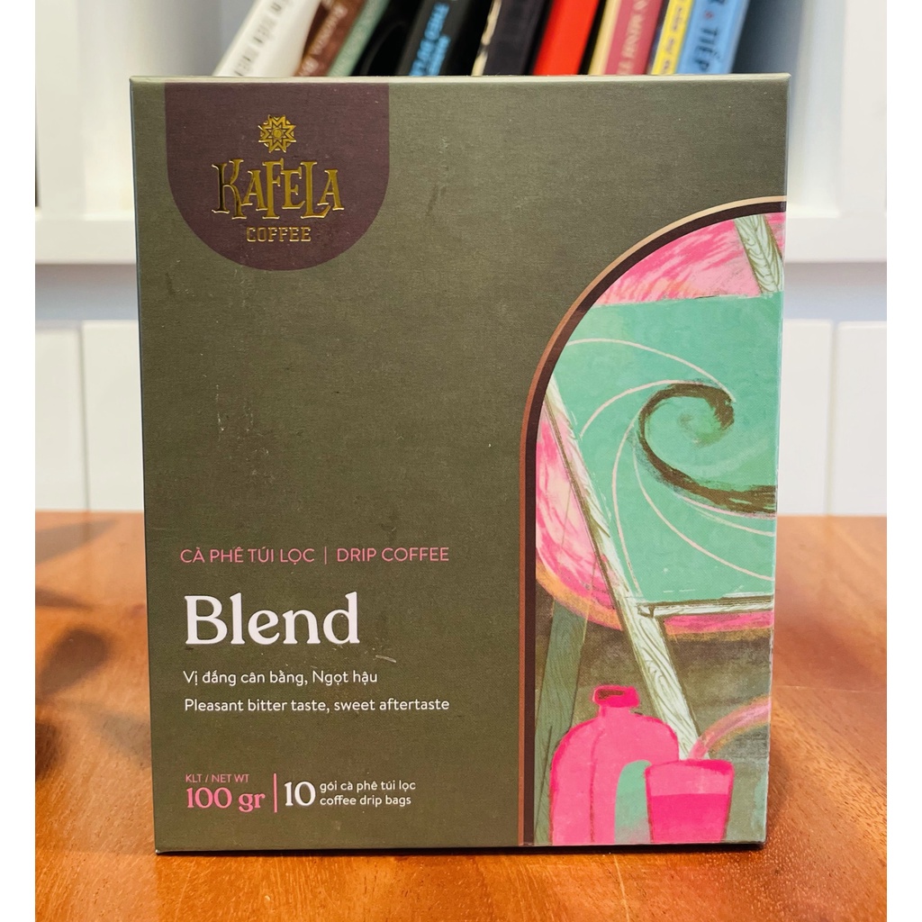 Cà phê phin giấy túi lọc Kafela Drip Coffee Blend Arabica x Robusta 10 gói/hộp