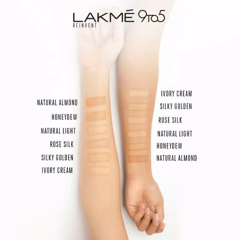 (hàng Mới Về) Set Kem Nền Lakme 9to5 + Phấn Phủ Trang Điểm Hoàn Hảo | BigBuy360 - bigbuy360.vn