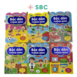 Sách Bóc Dán Thông Minh (Dành Cho Trẻ Từ 26 Tuổi) Song Ngữ Việt Anh (Bộ 6 Cuốn)