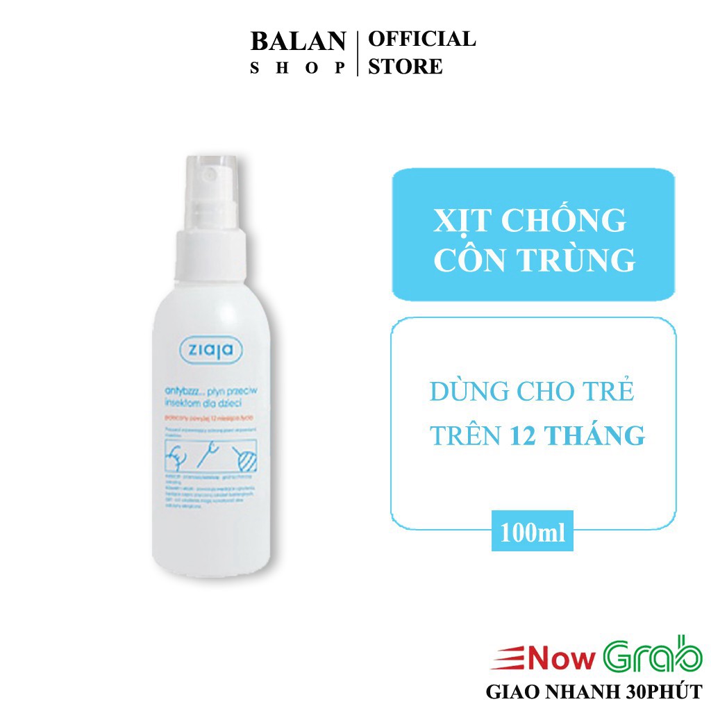 Xịt Côn Trùng Mùi Thơm Tự Nhiên Không Ảnh Hưởng Sức Khoẻ - Ziaja Antybuzzz... 30ml