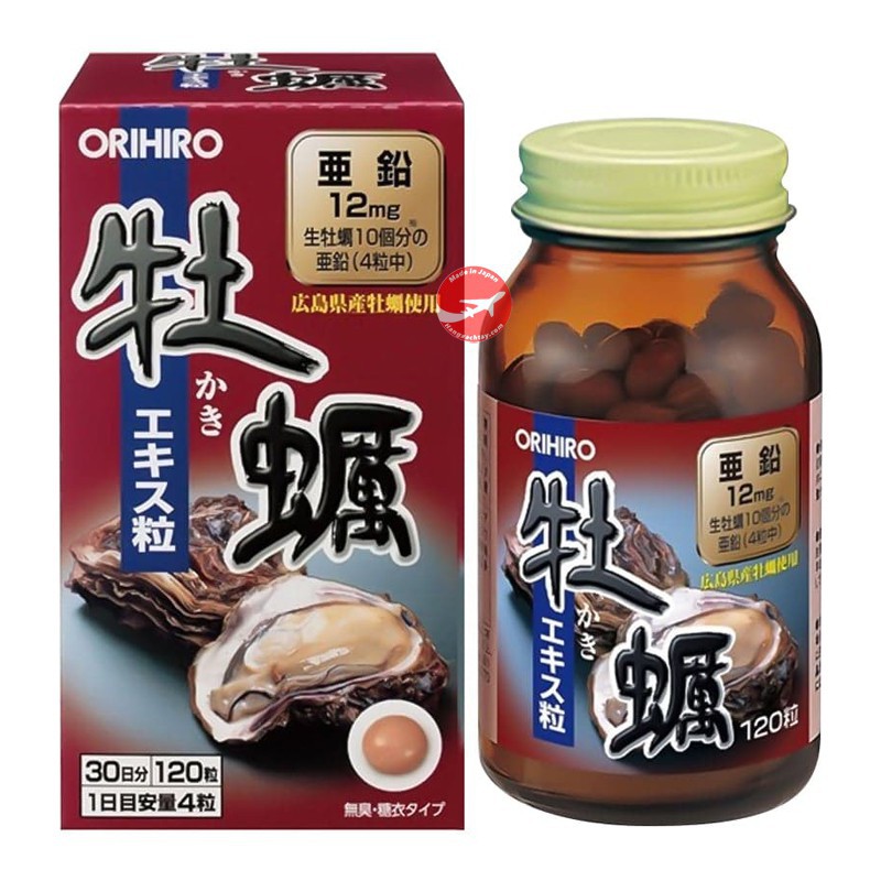 Tinh chất hàu tươi Orihiro Nhật Bản - Hộp 120 viên