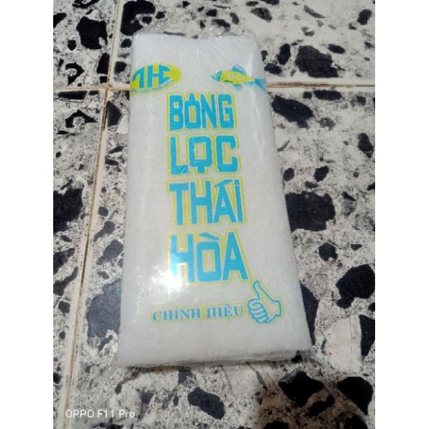 Bông gòn lọc nước cho hồ cá Thái Hòa