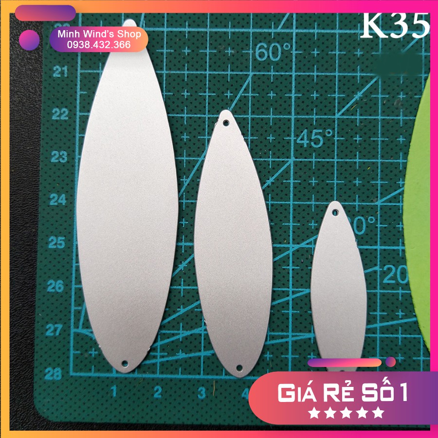 K35 - Khuôn Kim Loại Cắt Lá Tre Trúc