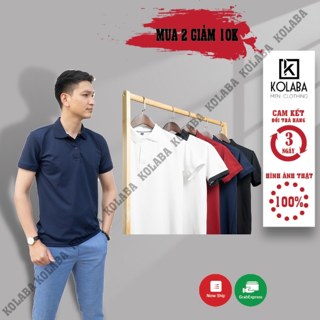 Áo Phông Nam Cổ Bẻ  -  Áo POLO Nam Chất Liệu POLY Cá Sấu 5 Màu Dễ Phối Đồ Cho Nam KOLABA PL01 “Ảnh Thật 100%” | BigBuy360 - bigbuy360.vn