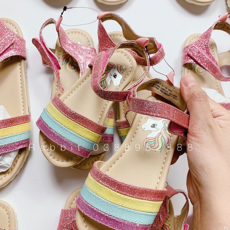 Sandal Pony nhũ lấp lánh - RABBITSHOP