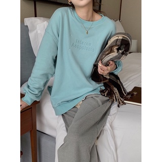SWEATER BASIC IN CHỮ - W22412 / FREESIZE