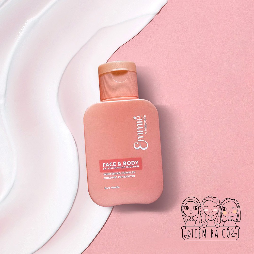 Kem Dưỡng Trắng Da Cho Mặt Và Body 85ml Emmié By Happy Skin Emmie