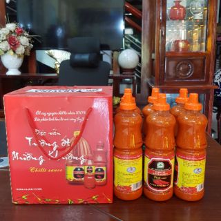 Tương ớt Mường Khương 500ml (combo 6chai/hộp) Quà biếu quà tặng - hàng chính hiệu